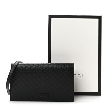 Gucci Microguccissima Crossbody Wallet Black 10 of 10