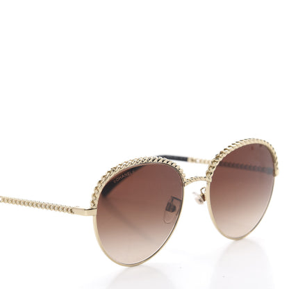 Chanel Chain Pantos Sunglasses 4242 Gold Brown 7 of 8