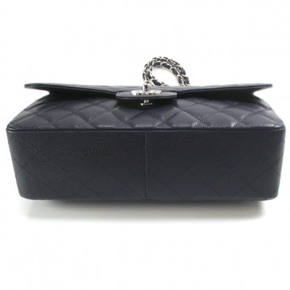 Chanel Caviar JUMBO Classic Flap Dark Navy Blue 4 of 10