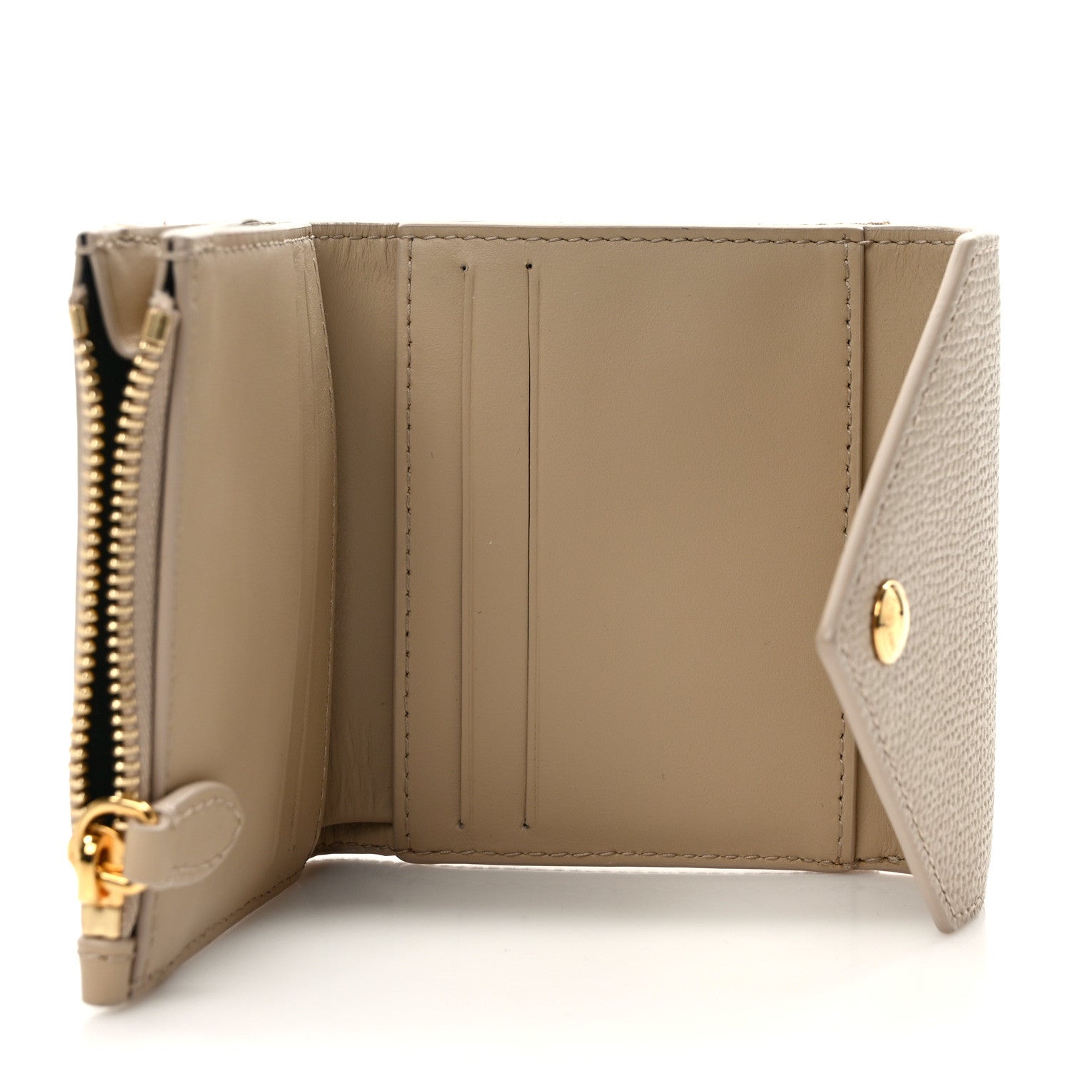 Burberry Haymarket Check Compact Wallet Light Beige 5 of 6
