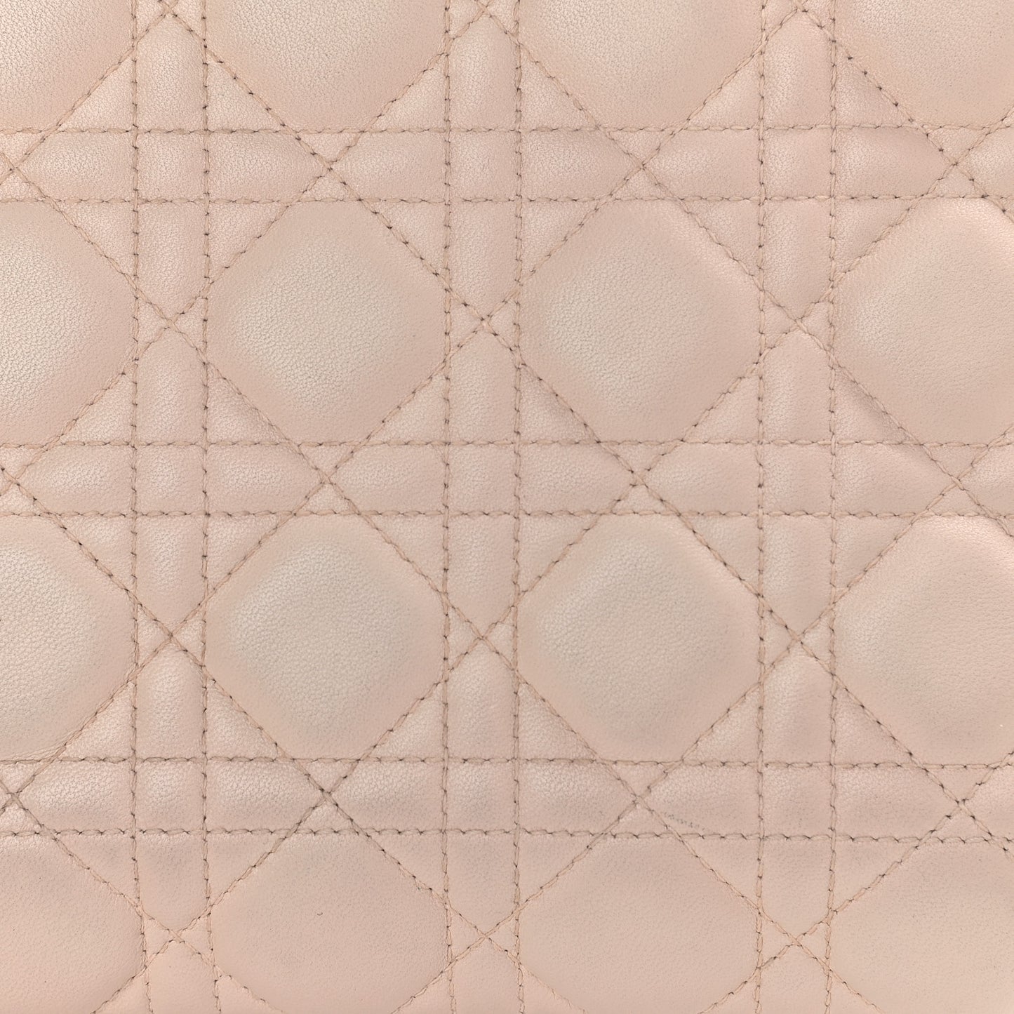 Lambskin Cannage Medium Lady Dior Light Pink