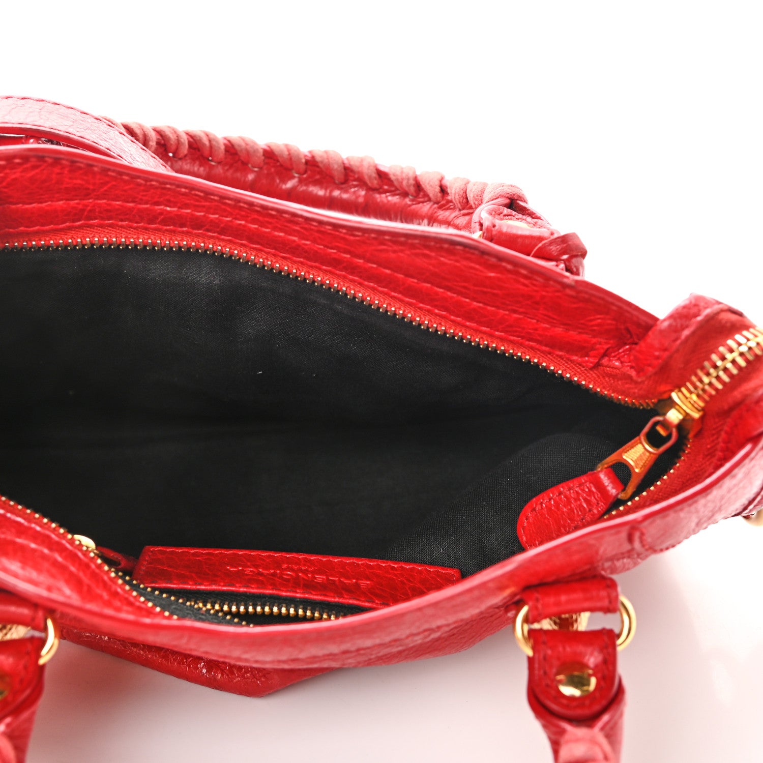 Balenciaga Agneau Giant 12 Gold Hardware Mini City Rouge Lipstick 5 of 12