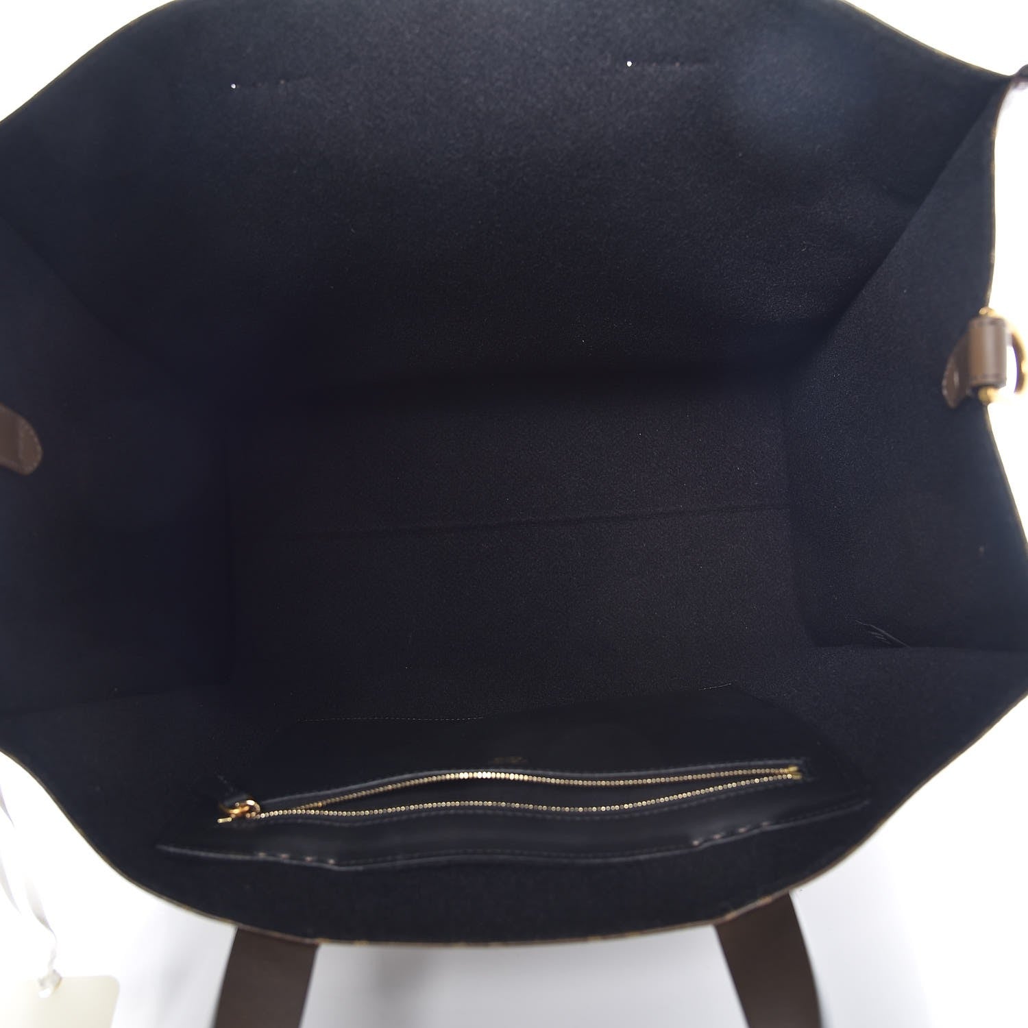 Fendi X FILA Glazed Fabric FF 1974 Mania Shopping Tote Bag Mogano Panna White 5 of 6