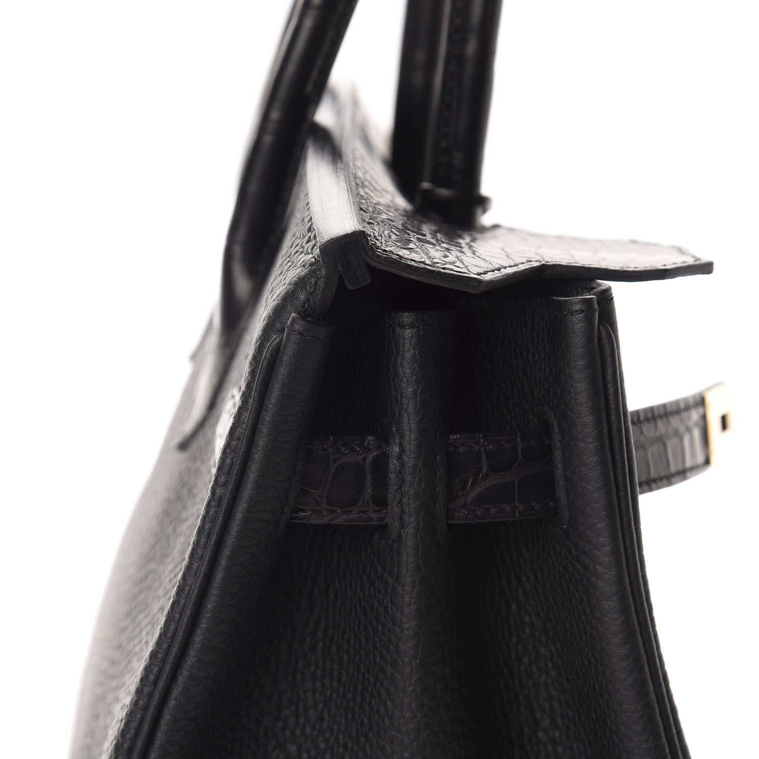 Hermes Togo Matte Alligator Birkin Touch 30 Black 15 of 36