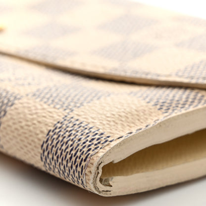 Louis Vuitton Damier Azur Emilie Wallet 9 of 12