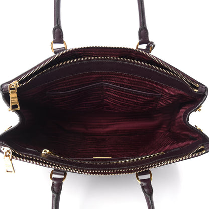 Prada Saffiano Large Galleria Double Zip Tote Granato 5 of 11