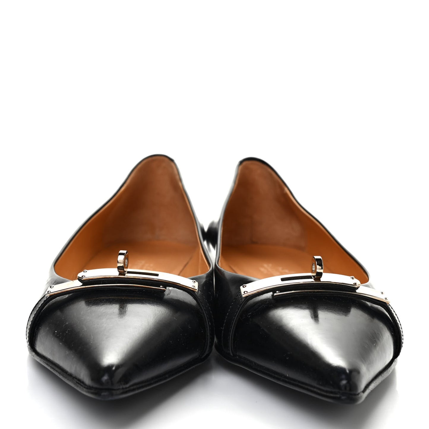 Patent Ballerina Flats 37.5 Black
