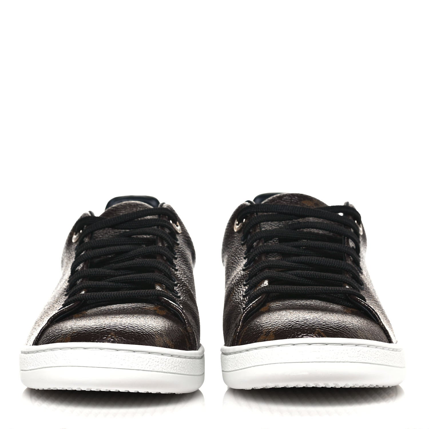 Louis Vuitton Patent Monogram Frontrow Sneakers 40 2 of 8