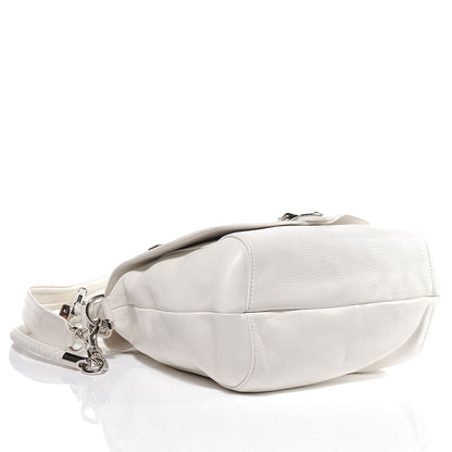 Gucci Leather Techno Horsebit Large Flap White 4 of 7