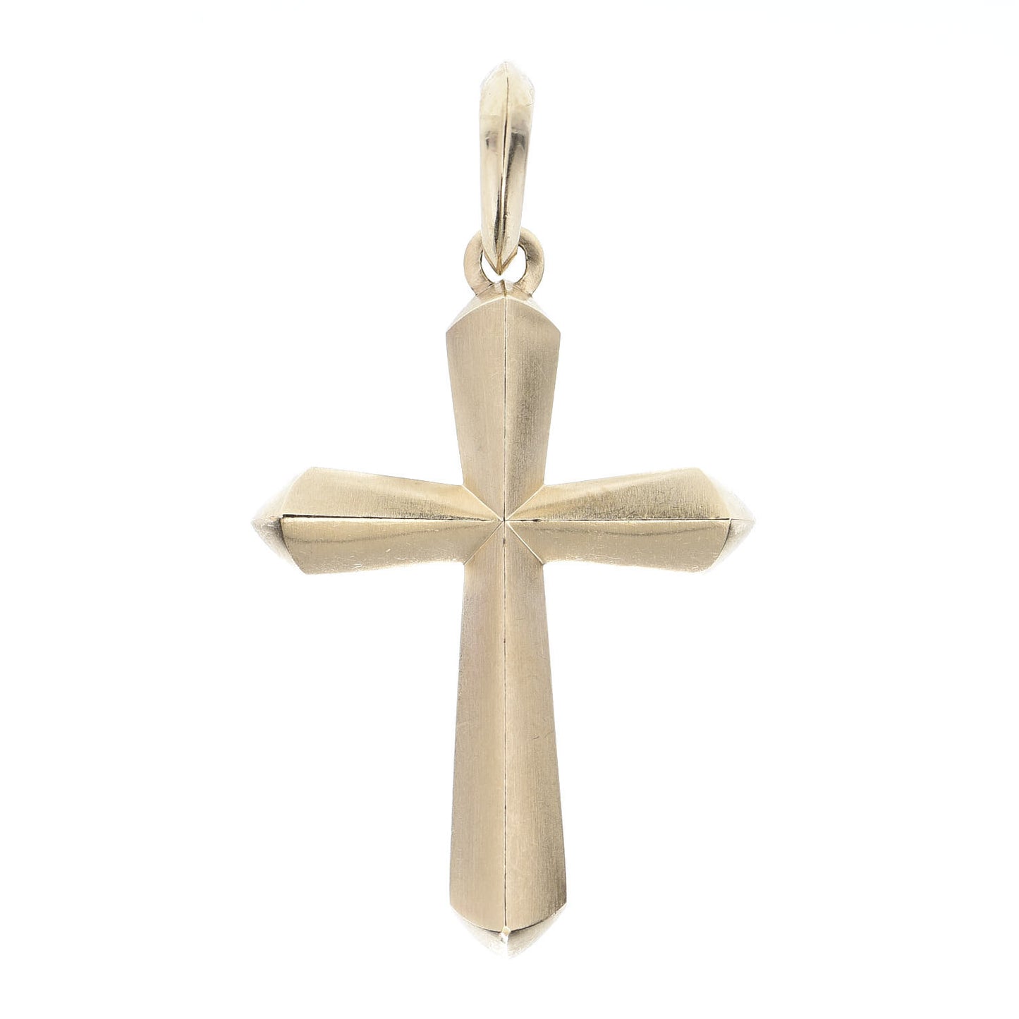 18K Yellow Gold XL Roman Cross Enhancer Pendant