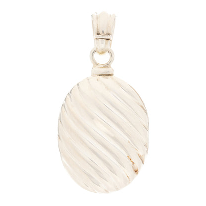 David Yurman Sterling Silver 18K Yellow Gold Oval Cable Locket Pendant 2 of 6