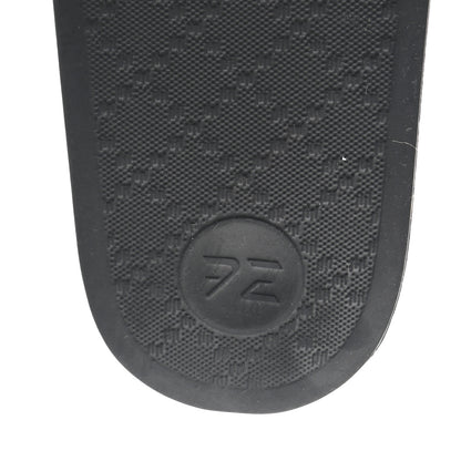 Gucci Rubber GG Monogram Perforated Womens Slide Sandals 37 Black 7 of 10