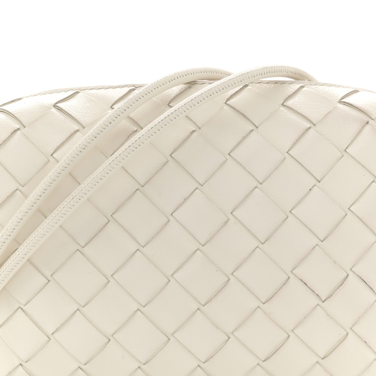 Bottega Veneta Polished Nappa Intrecciato Knot Mini Loop Camera Bag Bone 7 of 11