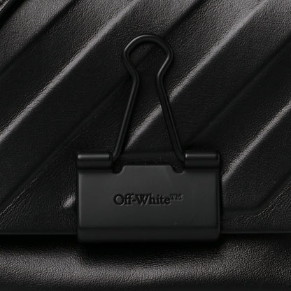 Off-White Calfskin Diag Small Binder Clip Crossbody Black 10 of 12