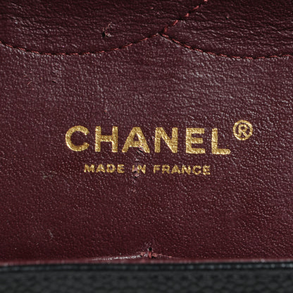 Chanel Caviar Quilted Jumbo Double Flap Black 7 of 9