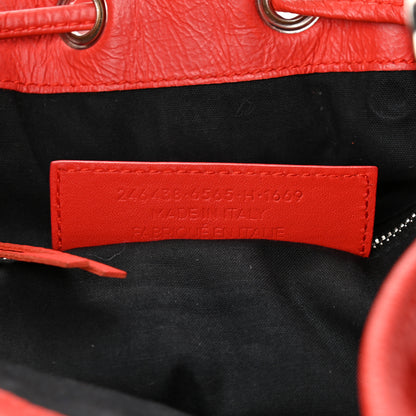 Balenciaga Matte Goatskin Rubber Covered Classic Hardware Mini Pompon Rouge Coquelicot Rouge Braise 7 of 10