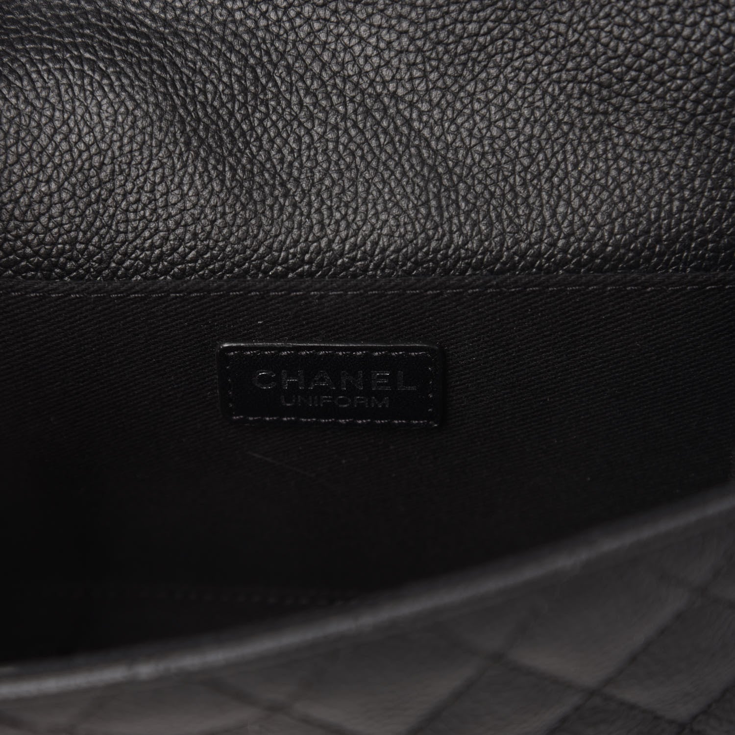 Chanel Grained Calfskin Quilted 2.55 Reissue Flap Belt Bag Clutch Black 8 of 10