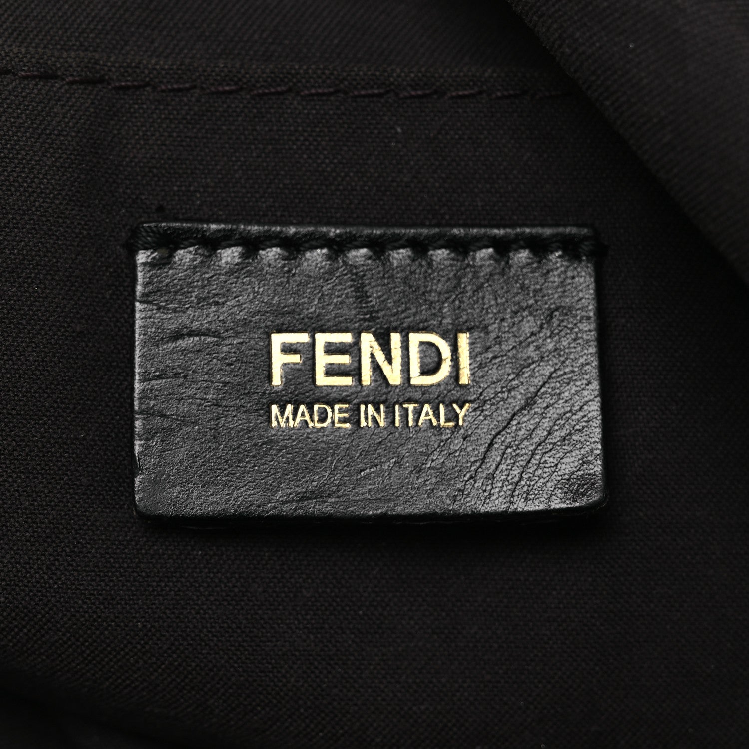 Fendi Sheepskin Zipper Satchel Black 6 of 14
