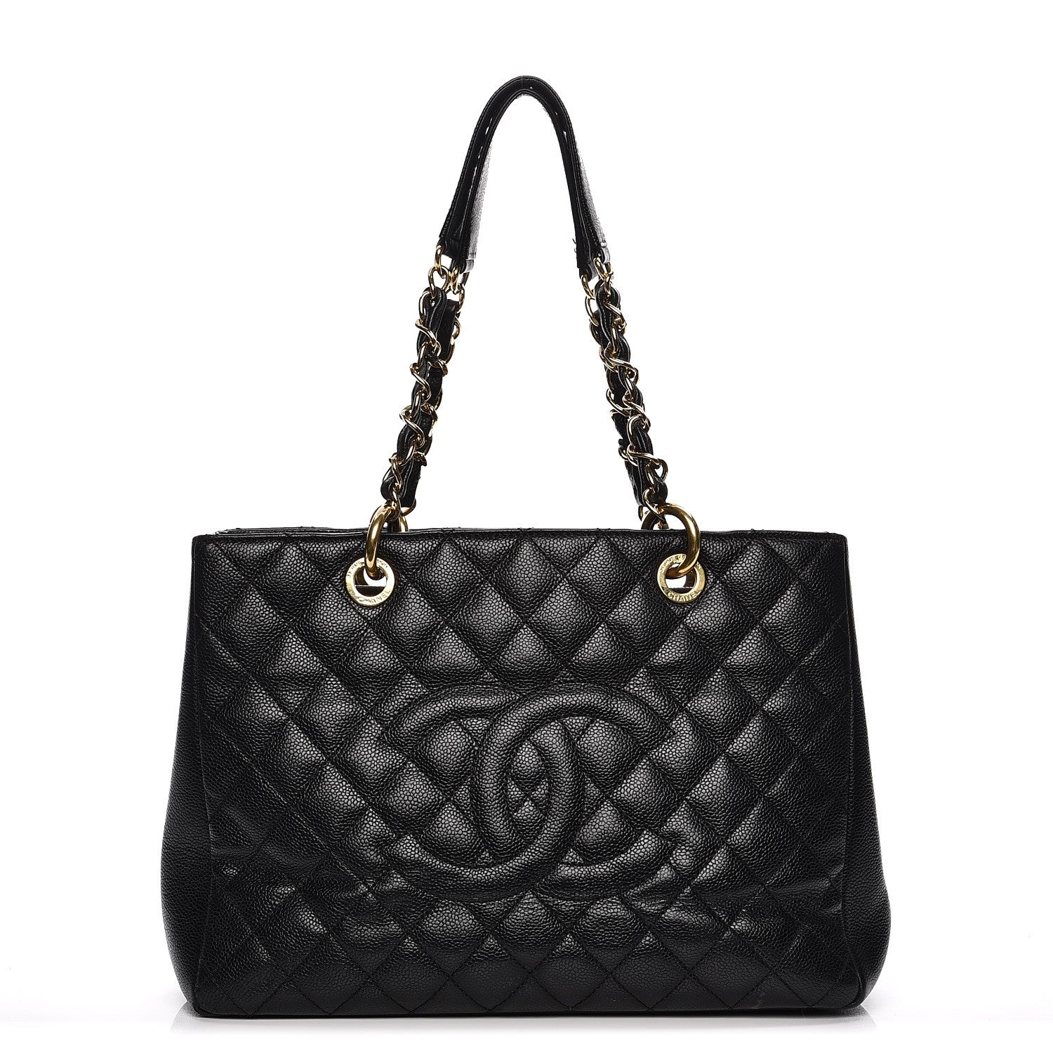 Chanel Caviar Quilted Grand Shopping Tote GST Black 1 of 14