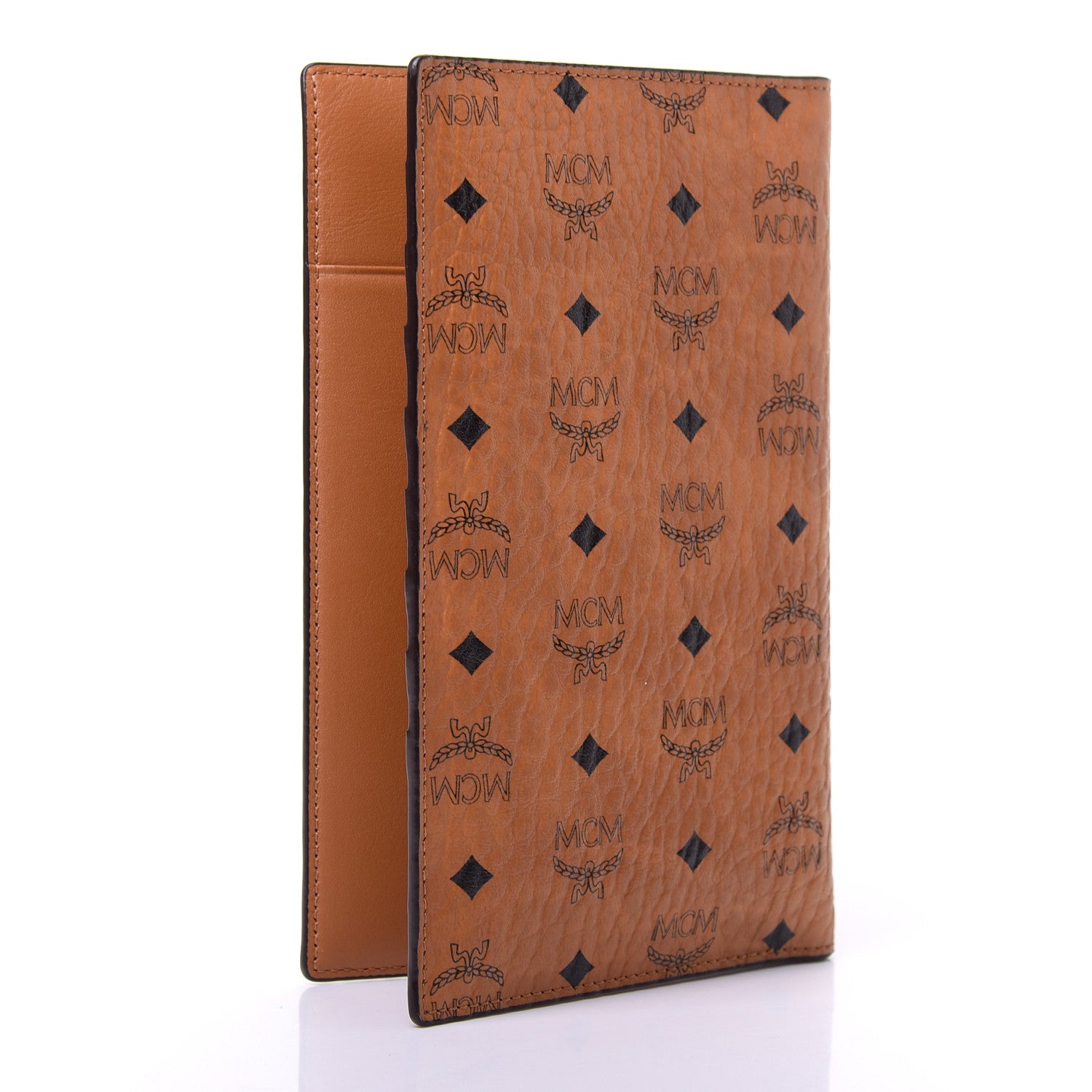 MCM Visetos Passport Holder Cognac 3 of 8