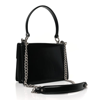 Prada Spazzolato Logo Envelope Top Handle Shoulder Bag Black 3 of 10