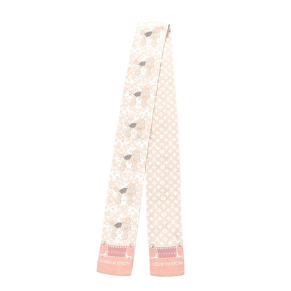 Louis Vuitton Silk Monogram Poodle Animalle Bandeau Rose Pale 2 of 4