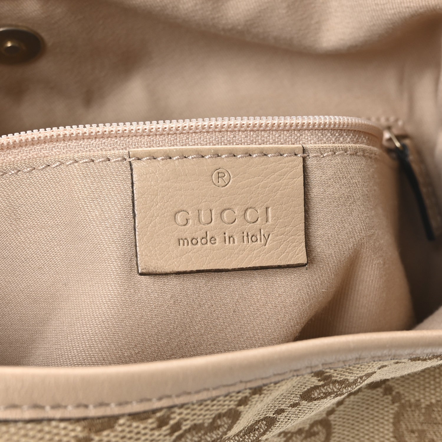 Gucci Monogram Medium New Britt Hobo Beige 5 of 12