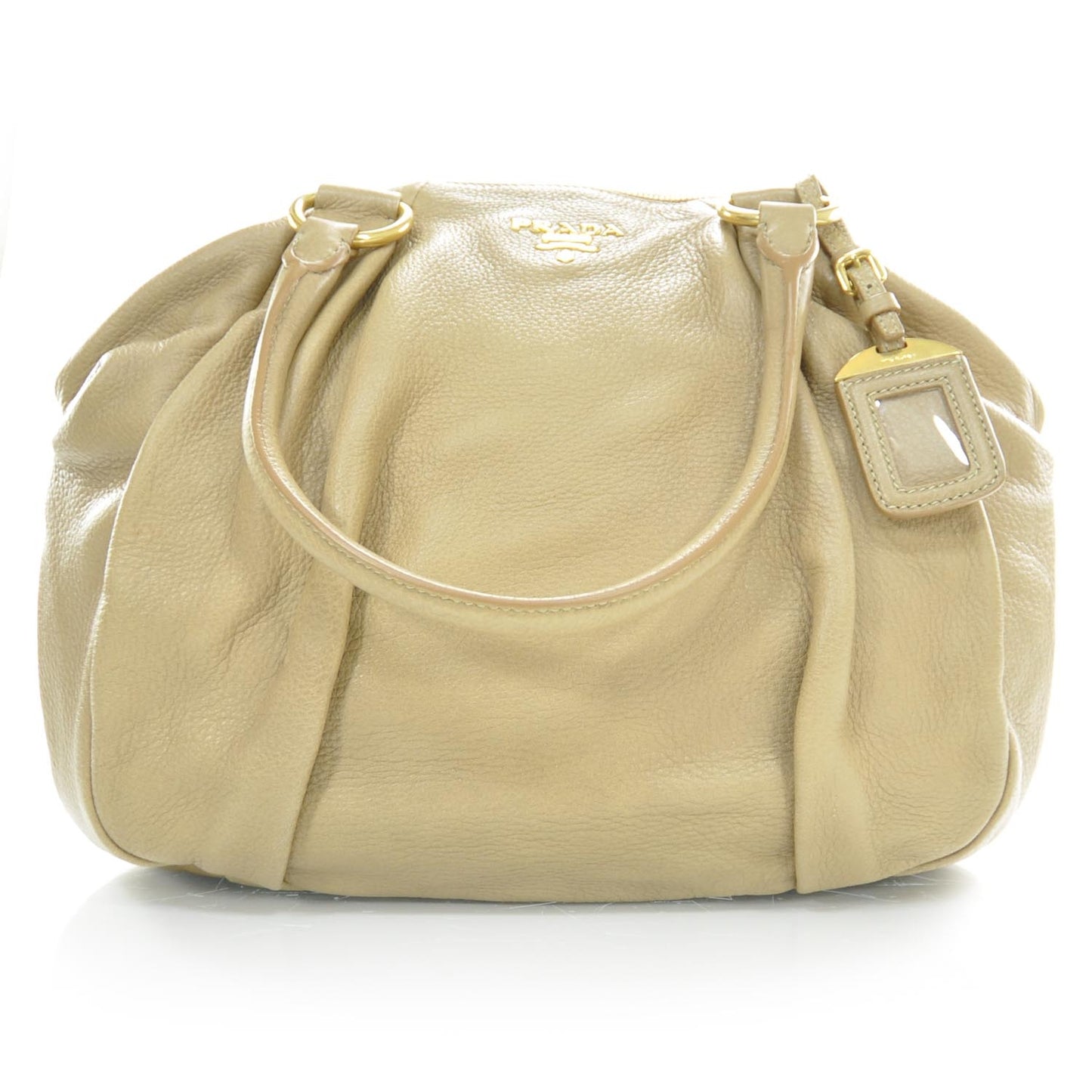 Vitello Daino Shoulder Bag Sughero