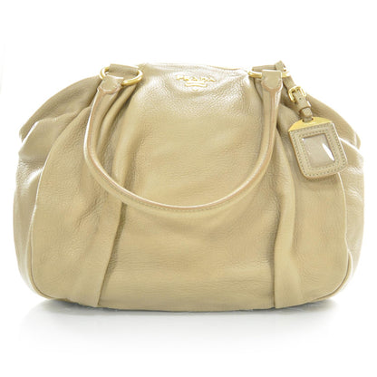 Prada Vitello Daino Shoulder Bag Sughero 1 of 10