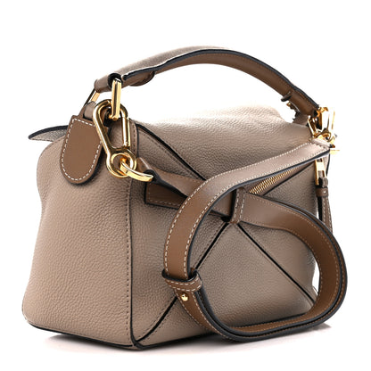 Loewe Grained Calfskin Small Puzzle Bag Sand Mink 3 of 10