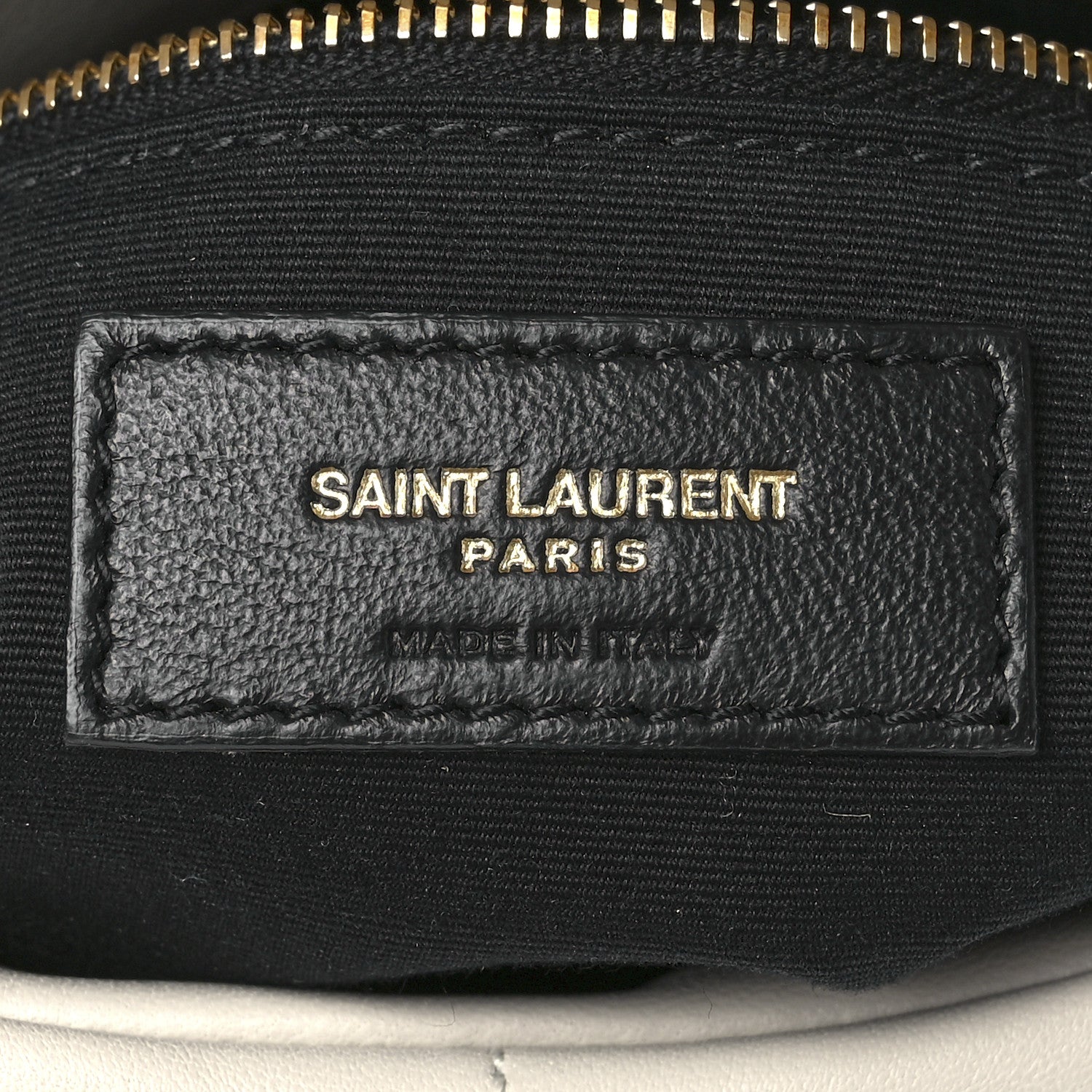 Saint Laurent Lambskin Quilted Small Loulou Puffer Monogram Chain Satchel Blanc Vintage 6 of 12