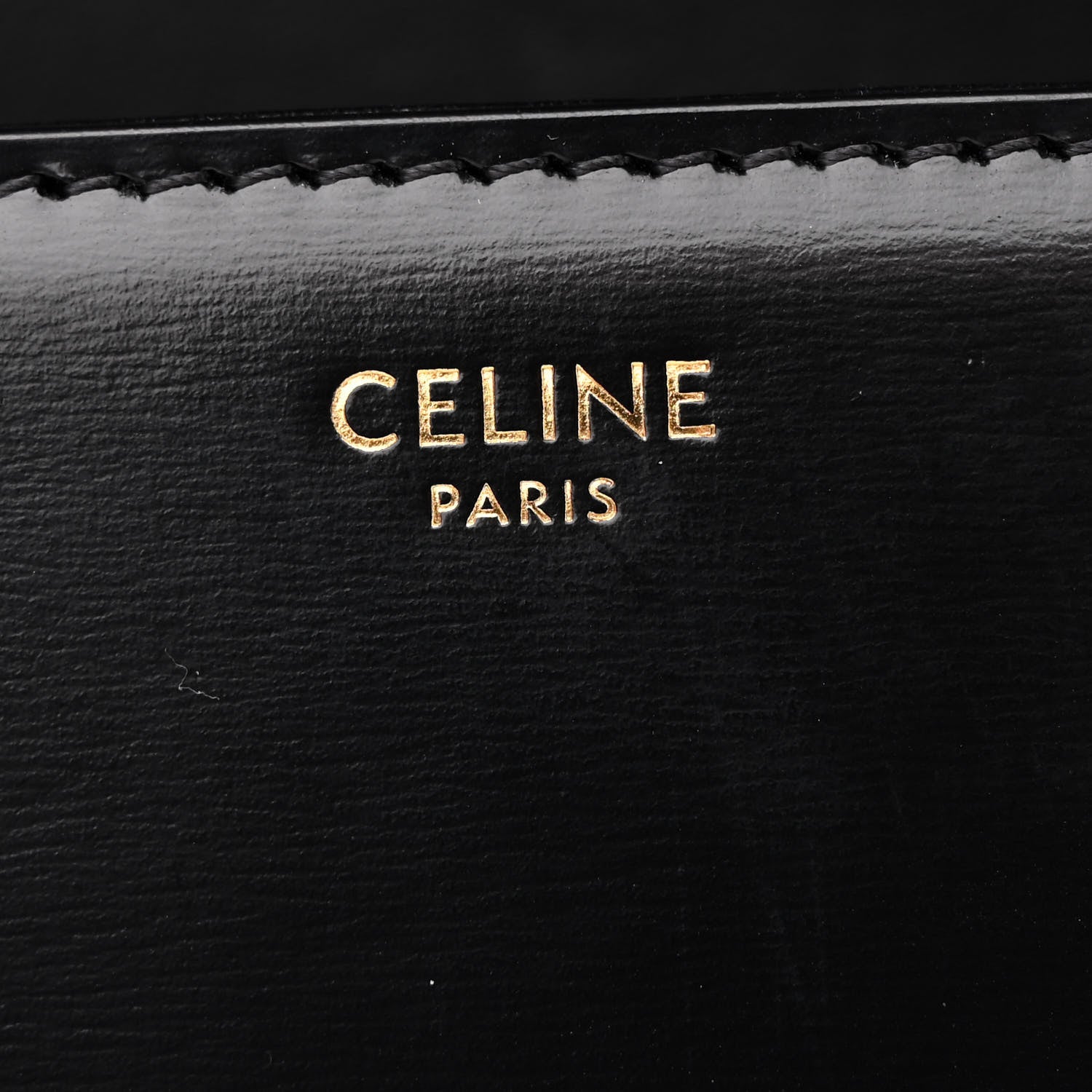 Celine Shiny Calfskin Teen Triomphe Black 6 of 11