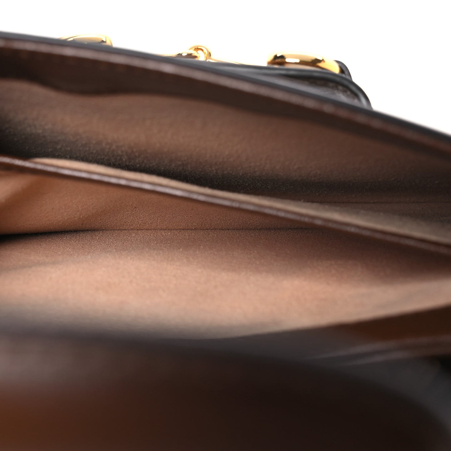 GG Supreme Monogram Horsebit 1955 Shoulder Bag Beige Brown Sugar