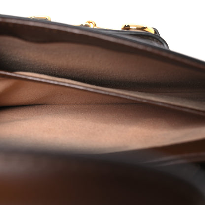 Gucci GG Supreme Monogram Horsebit 1955 Shoulder Bag Beige Brown Sugar 9 of 17