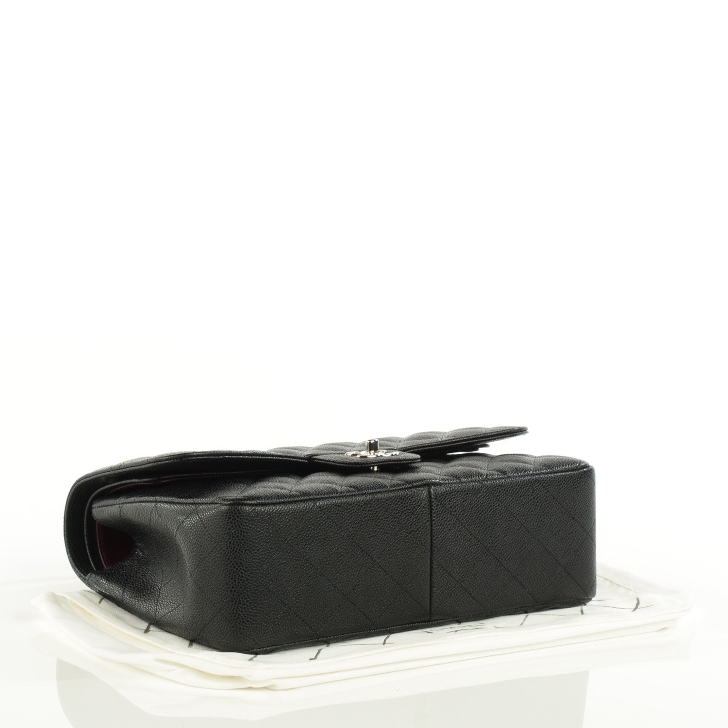 Chanel Caviar Quilted Jumbo Double Flap Black 6 of 12