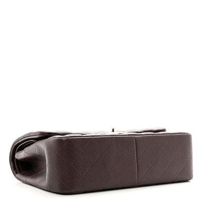 Chanel Caviar Quilted Jumbo Double Flap Burgundy 4 of 10