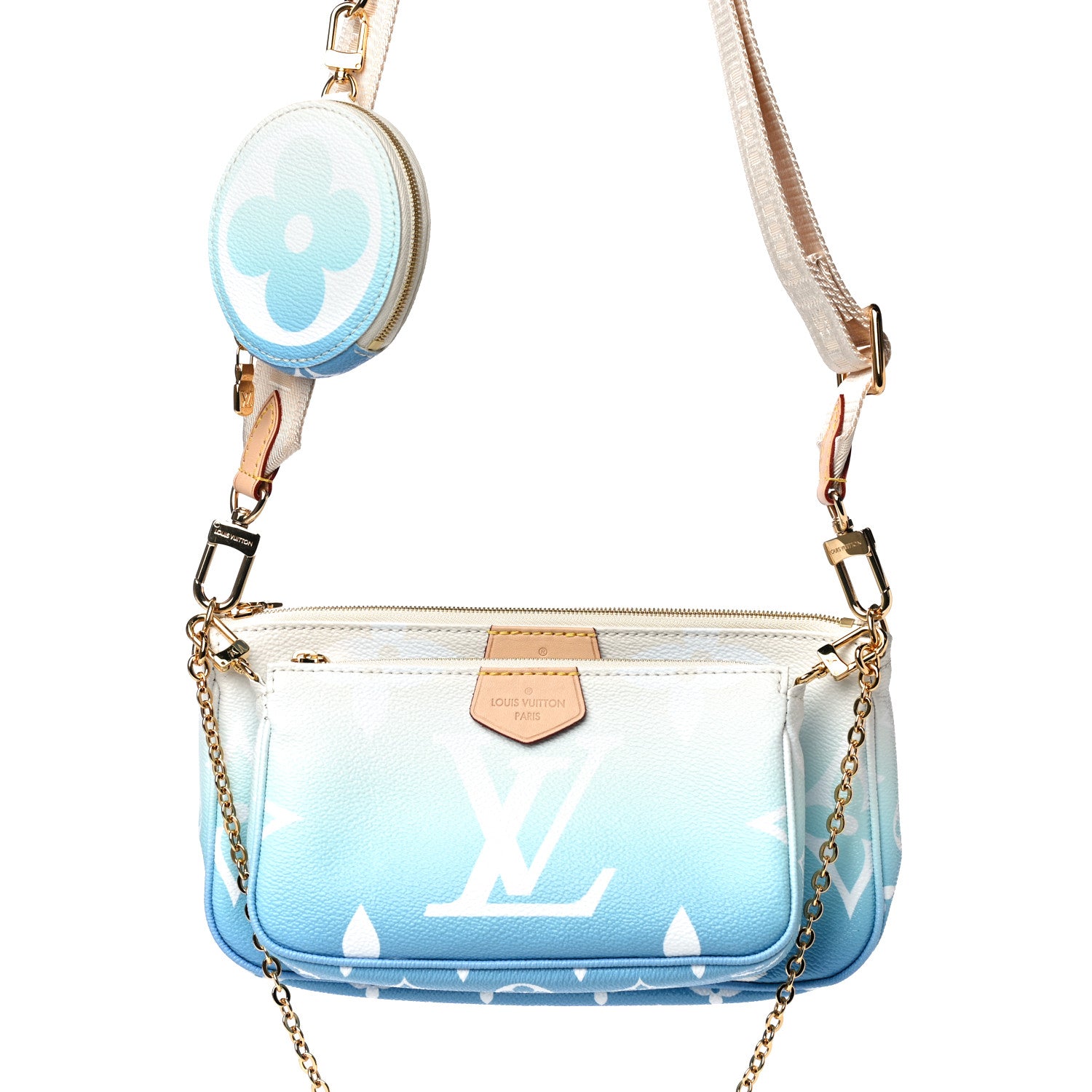 Louis Vuitton Monogram Giant By The Pool Multi Pochette Accessories Blue 10 of 11