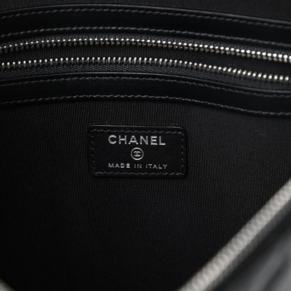 Chanel Caviar Quilted Medium Cosmetic Case So Black 6 of 8