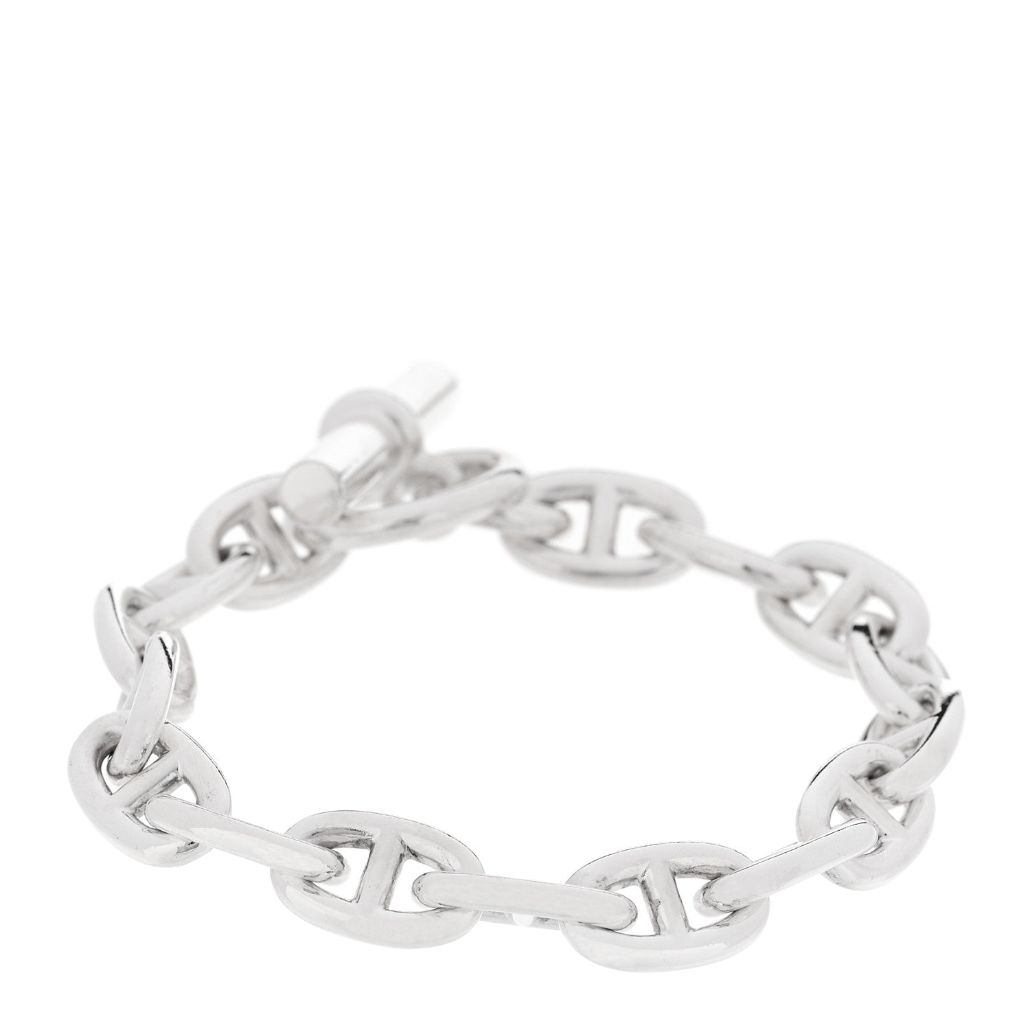 Hermes Sterling Silver MM Chaine d'Ancre Bracelet 1 of 4