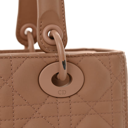 Christian Dior Ultra Matte Calfskin Cannage Medium Lady Dior Beige 13 of 18