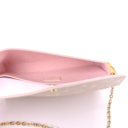 Louis Vuitton Empreinte Spring in the City Felicie Pochette Chain Wallet Pink Beige Yellow 6 of 7