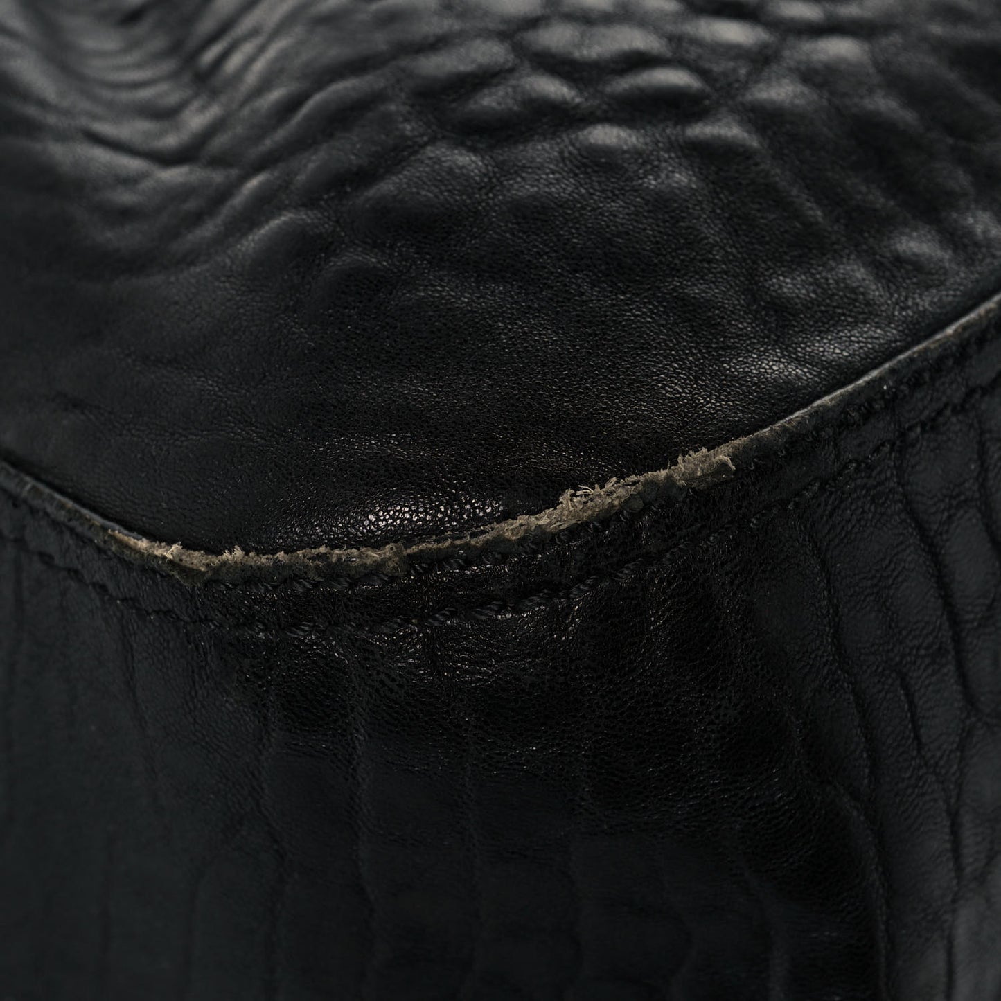 Nappa Patent Large B Bag Black