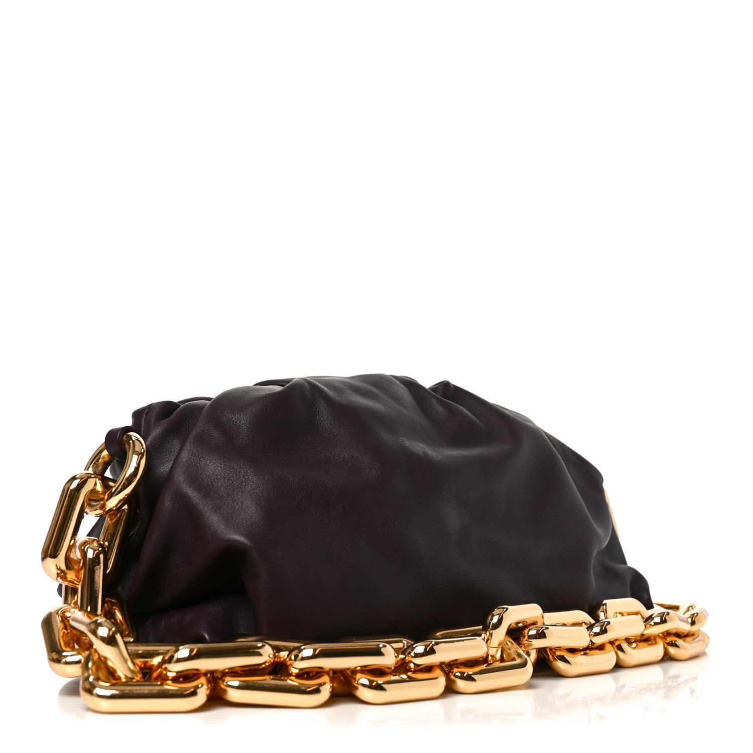 Bottega Veneta Calfskin The Pouch Chain Grape 2 of 9