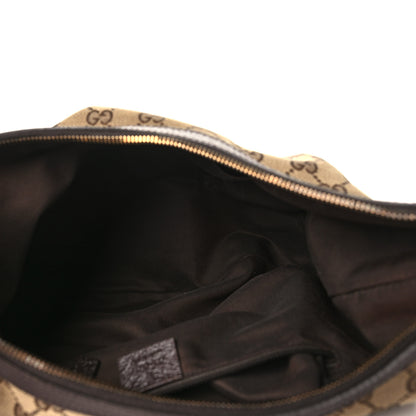 Gucci Monogram Medium Half Moon Hobo Dark Brown 4 of 9