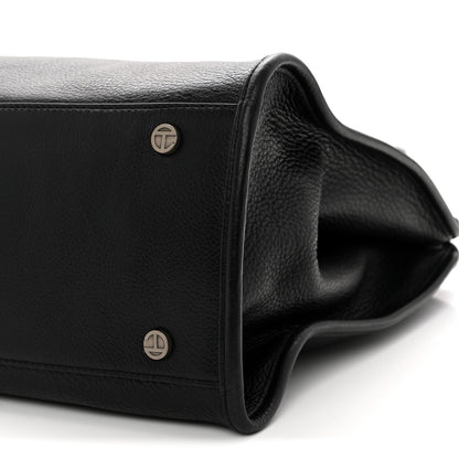 Telfar Pebbled Calfskin Medium Carry Bag Black 10 of 10