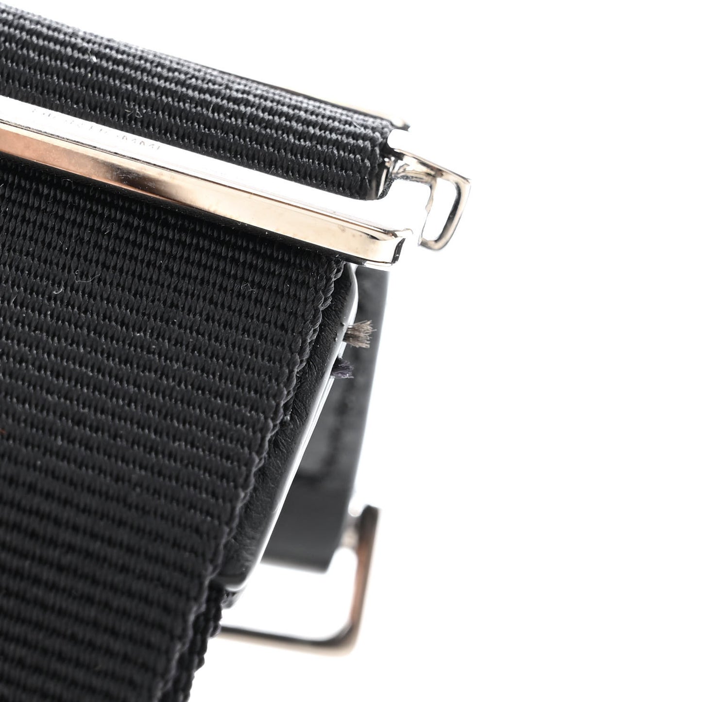 Calfskin Double Zip Crossbody Black White