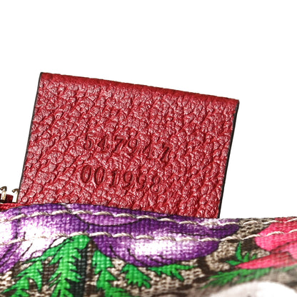 Gucci GG Supreme Monogram Flora Web Large Ophidia Tote Red 8 of 10