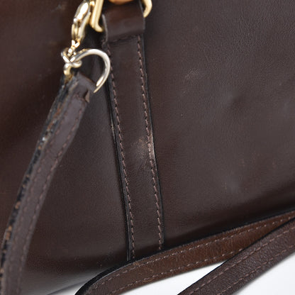 Gucci Calfskin Bamboo Handle Crossbody Wallet Brown 13 of 13