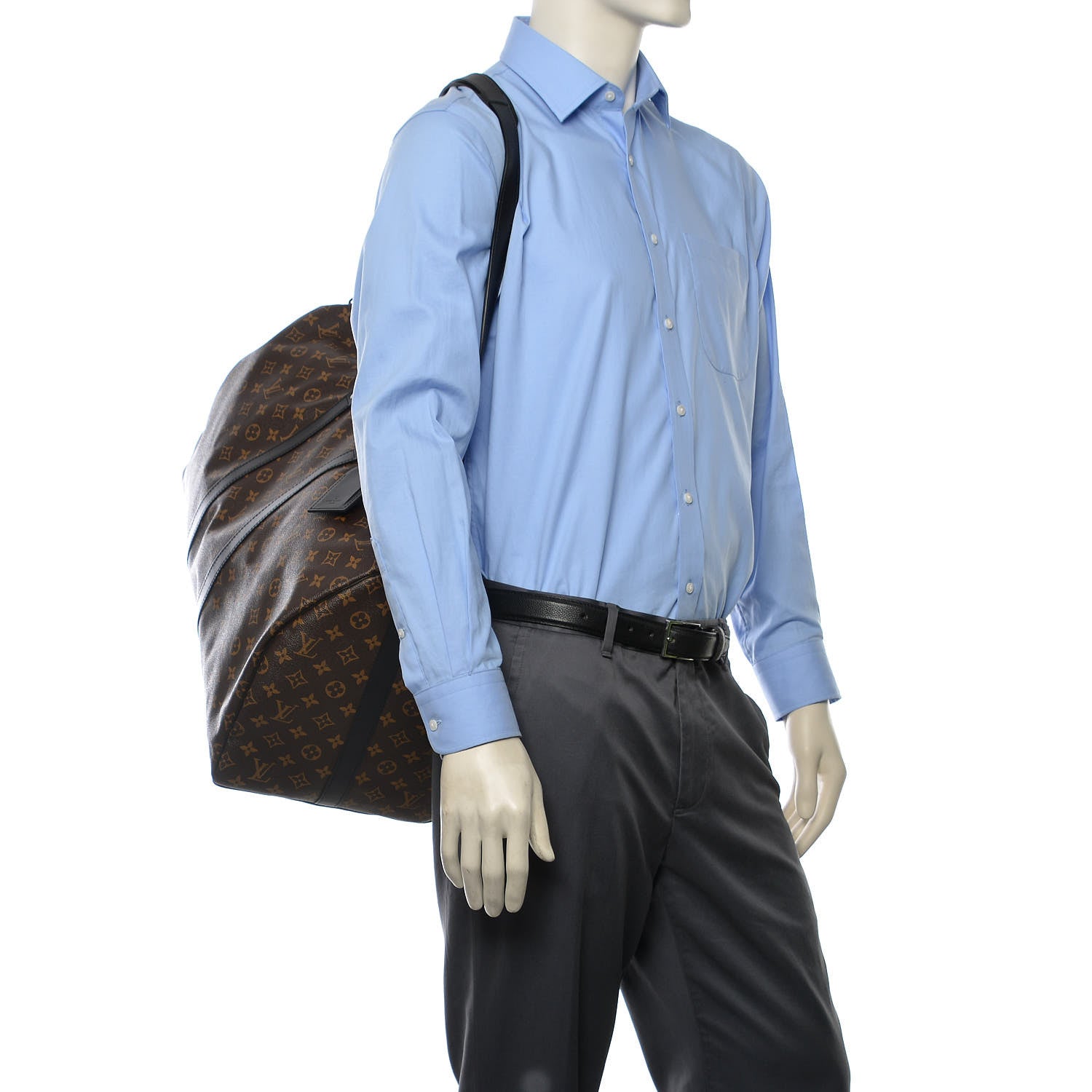Louis Vuitton Monogram Macassar Keepall Bandouliere 55 2 of 9
