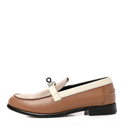 Hermes Goatskin Womens Oz Loafers 37 Multicolor Rose Perle 1 of 8